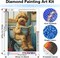 Dachshund Dog Diamond Painting Kit 14x14 Inch 5D Full Drill DIY Gem Art Set for Adults Beginners Home Wall Decor Craft Gift